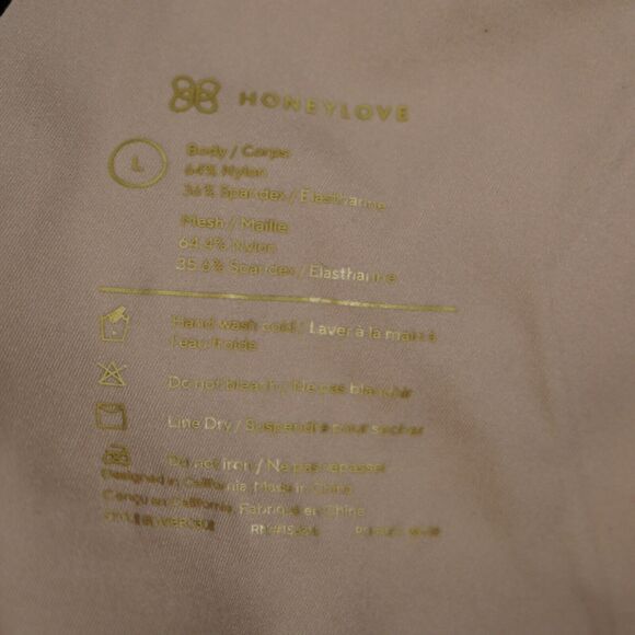 Honeylove Womens CrossOver Wireless Convertible Bra In Runway Black/Nude Size L - Picture 4 of 9